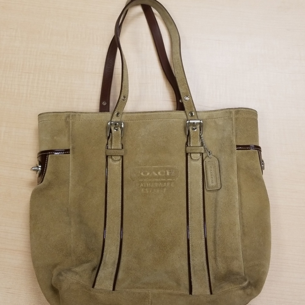 Coach suede purse.